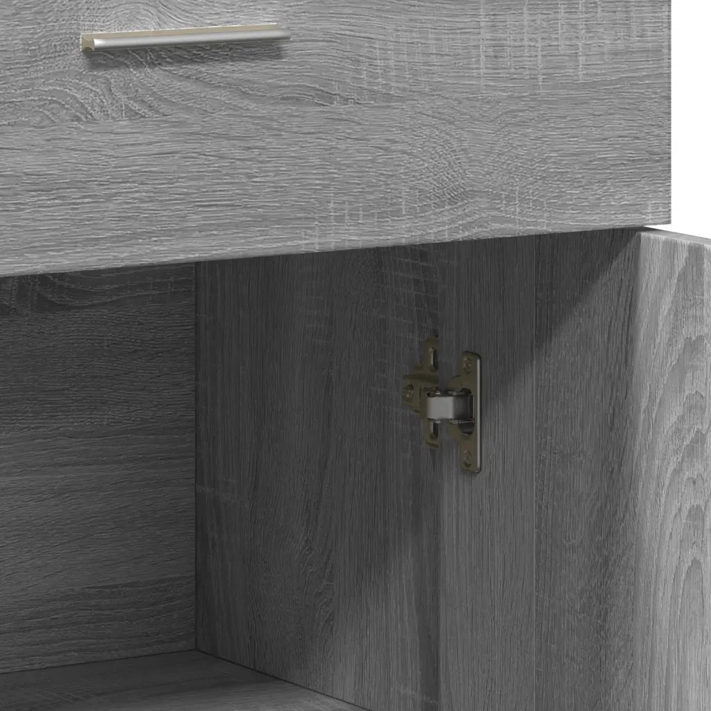 Credenze 2 pz | Madia | Buffet da pranzo | Armadio da pranzo Grigio Sonoma 60x30x84 cm in Legno Multistrato