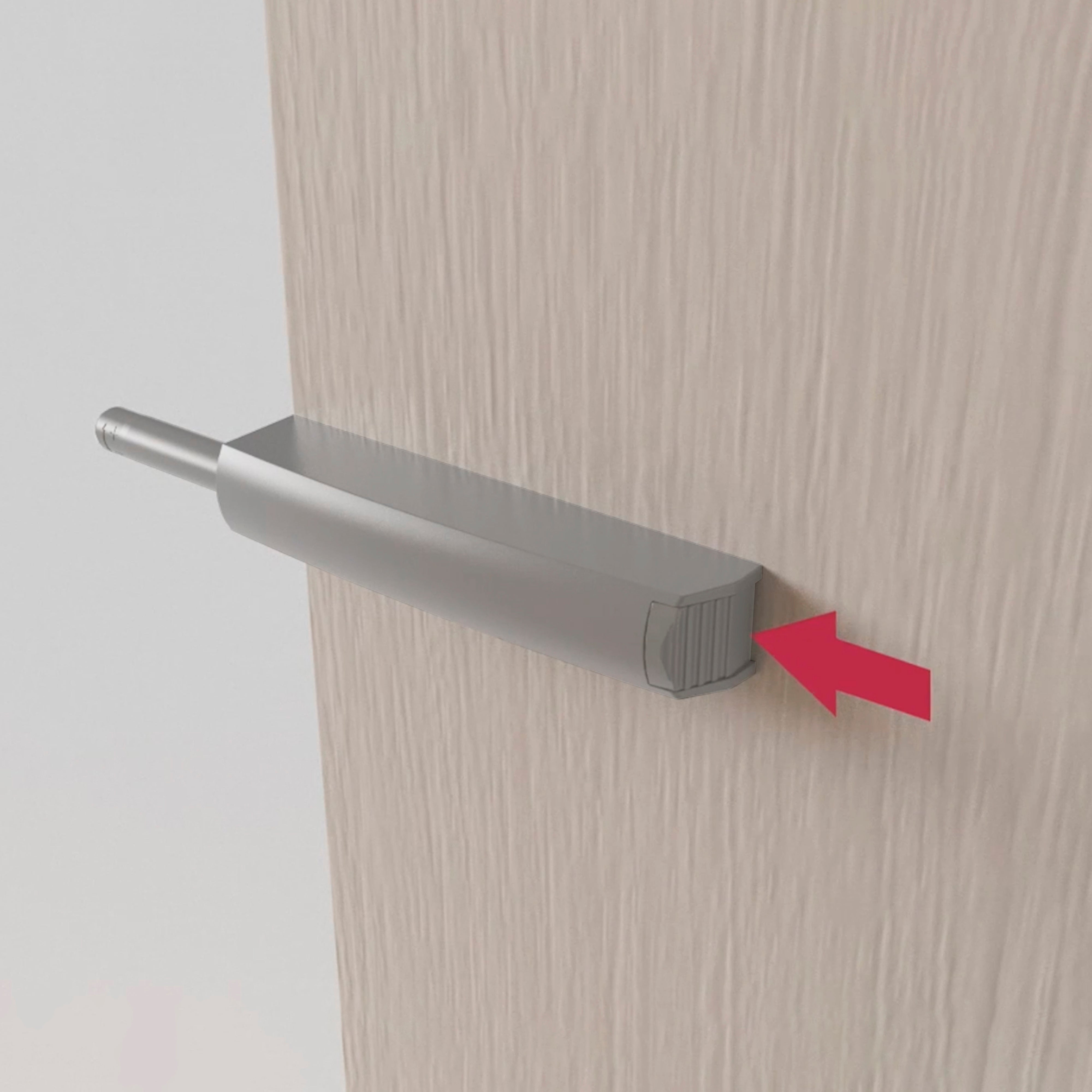 Set 10 Chiudiporta Regolazione 80 mm Ammortizzata in Tecnoplastica Emuca