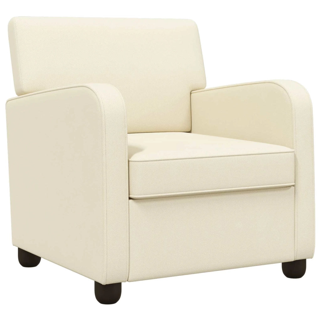 Poltrona Crema Velluto 42043447