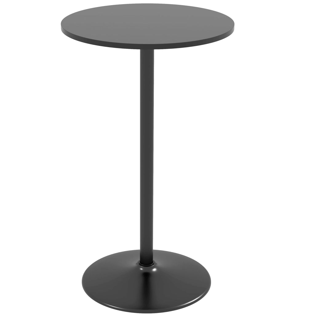 Tavolo Bar e Tavolo da Cucina Alto Rotondo, ?60x102 cm, Nero