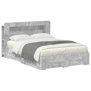 Telaio del letto con storage Grigio Cemento 160 x 200 cm