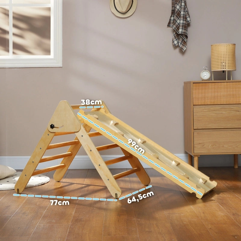 SET DA ARRAMPICATA per bambini 147x64,5x63 cm Legno Naturale