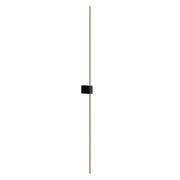Applique Da Parete Moderno Pars Alluminio Nero Luce Led Integrato 12W Ip20