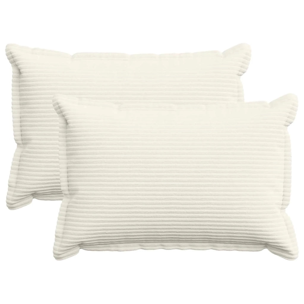 Federa 2 pz HOUTEN Crema 50 x 70 cm corduroy 919501