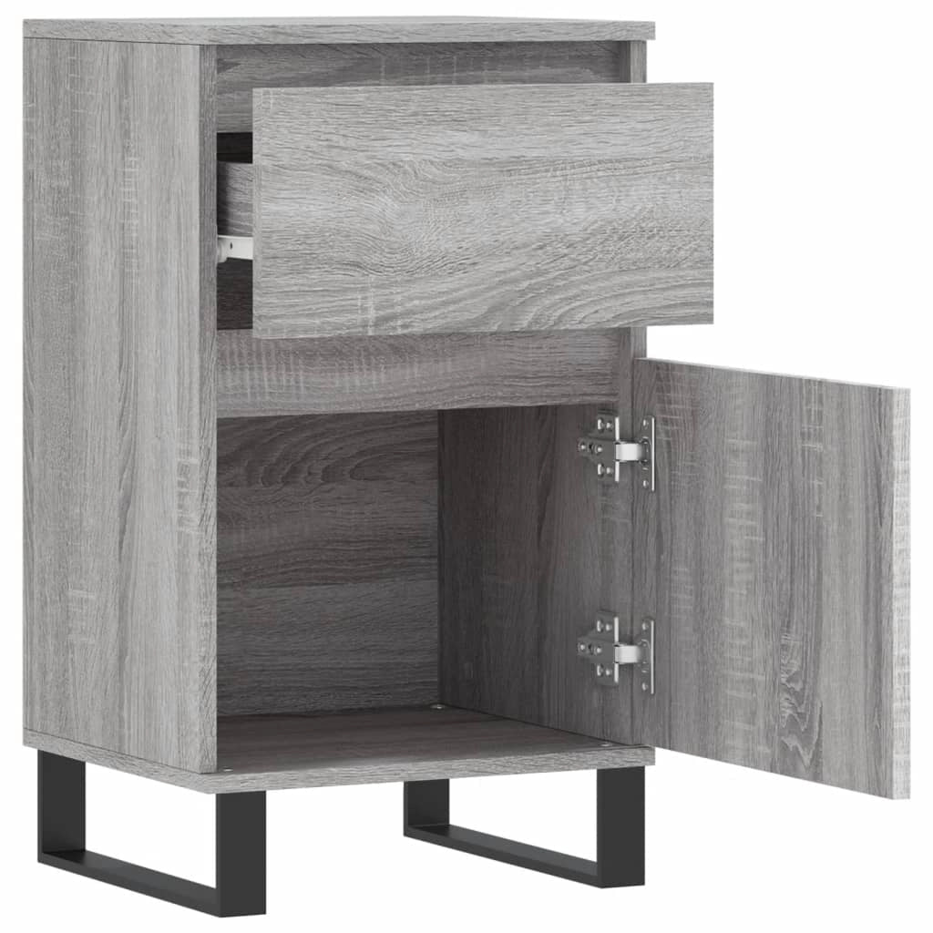 Buffet credenza cassettiera armadio mobile contenitore organizer cucina soggiorno Sonoma 40 x 35 x 70 cm legno ingegnerizzato grigio 02_0036357