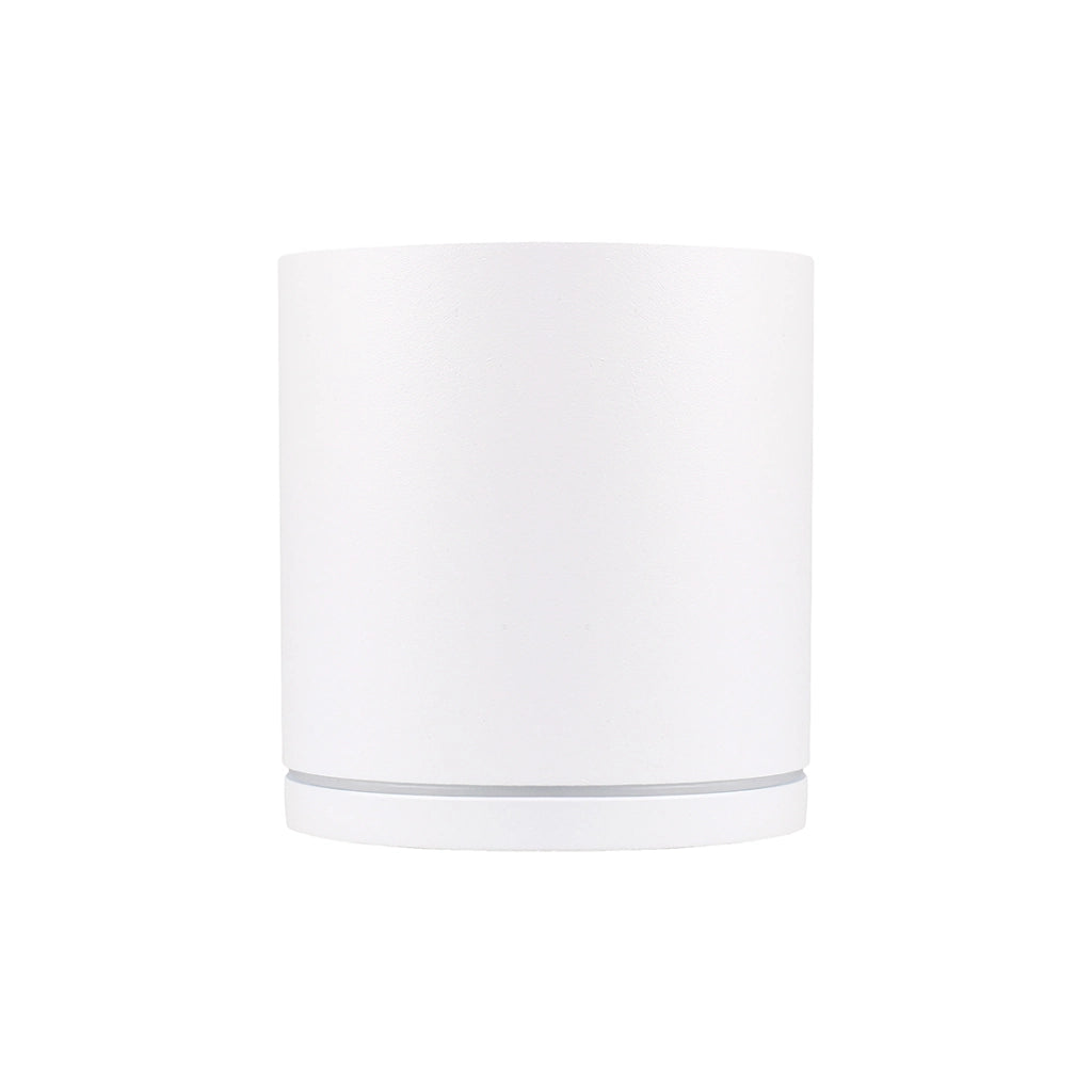 FARETTO PLAFONIERA DA SOFFITTO PER ESTERNO CILINDRICO IN ALLUMINIO BIANCO CON ATTACCO GU10 - DESIGN ED EFFICIENZA