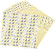 Etichette rotonde autoadesive per controllo qualità - 10 pezzi - Bianco