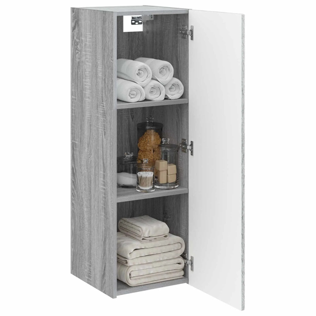 Mobiletto da Bagno a Muro Sonoma grigio 33 x 34,5 x 100 cm 890528