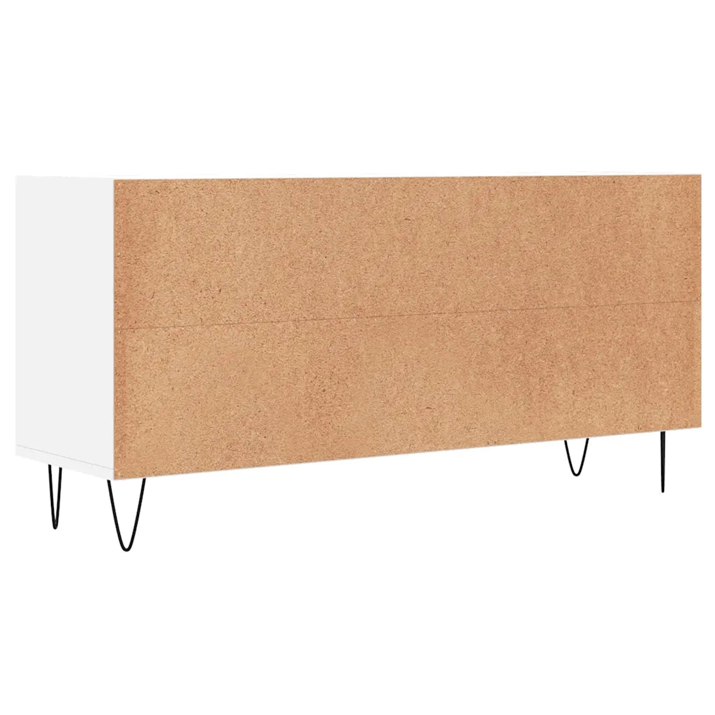 Mobile Porta TV Bianco 103,5x30x50 cm in Legno Multistrato 826988