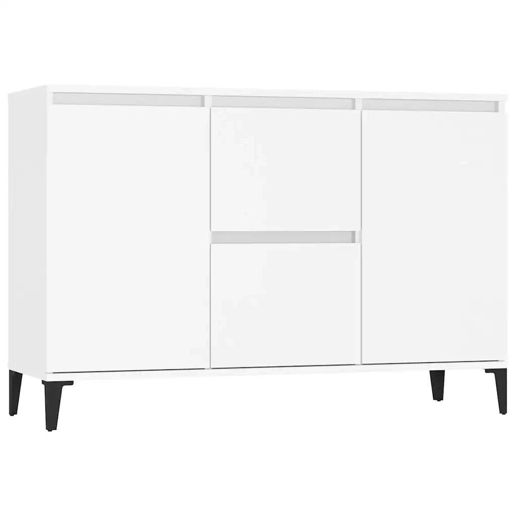 Credenza | Madia | Buffet da pranzo | Armadio da pranzo Bianca 102x35x70 cm in Legno Multistrato