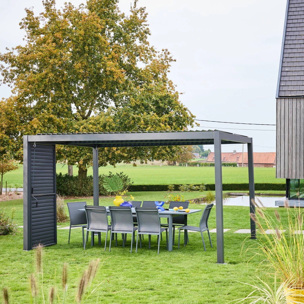 Persiana con lamelle orientabili 1m in alluminio per pergola