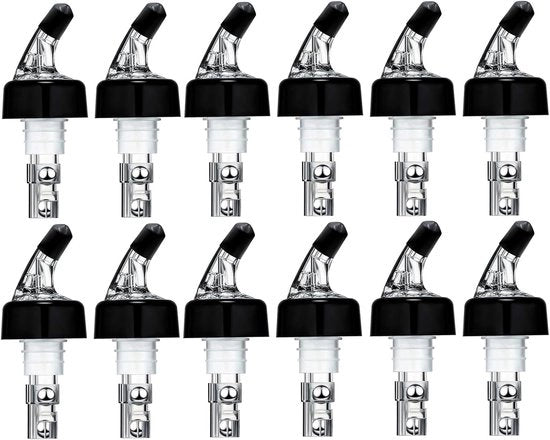 Set di 12 misuratori da servizio per bicchieri da vino, dispenser da cocktail, barmixers - 1,5 oz / 45 ml