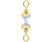 Connettore per Collane in Argento Sterling 925 - Chiusura Magnetica - Totale Lunghezza 20 mm - Connettore per Collane - Ipersensibilità Zero - Sicuro da Indossare