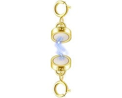 Connettore per Collane in Argento Sterling 925 - Chiusura Magnetica - Totale Lunghezza 20 mm - Connettore per Collane - Ipersensibilità Zero - Sicuro da Indossare