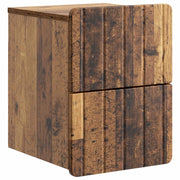 Mobiletto da notte a muro Legno antico 33 x 34,5 x 43 cm