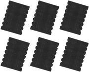 Separatore di Rack - 6 supporti EVA - Protezione - Altezza Gli Spazi - 9x6,5x1,2 cm - Nero - Supporto per Freccette