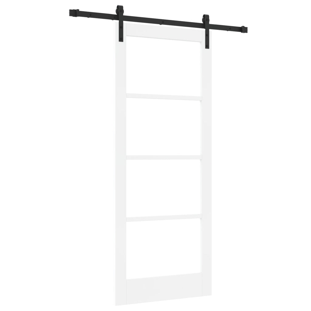 Porta Scorrevole  con Set di Ferramenta 'ORKDAL'Bianca 83x202 cm