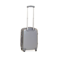 Trolley Valigia Rigido Bagaglio a Mano in ABS 4 TSA Ruote Ravizzoni Jazz Silver