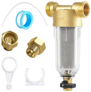 Filtro sedimentare spin down, rientrante, con connessione domestica, 2,5 cm, filtro sedimentabile, filtro di sedimentazione, filtro di sedimentazione rientrante, filtro di sedimentazione con connessione domestica, filtro di sedimentazione con rientro.