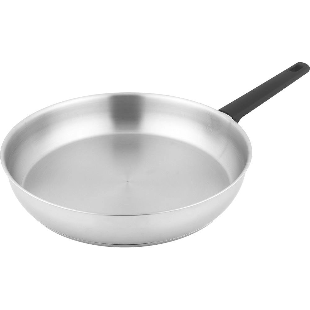 Padella Professionale in Acciaio con Manico in Bachelite 28 cm