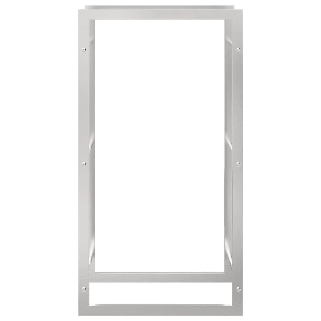 Portalegna 50 x 28 x 94 cm acciaio inox argento 02_0043717
