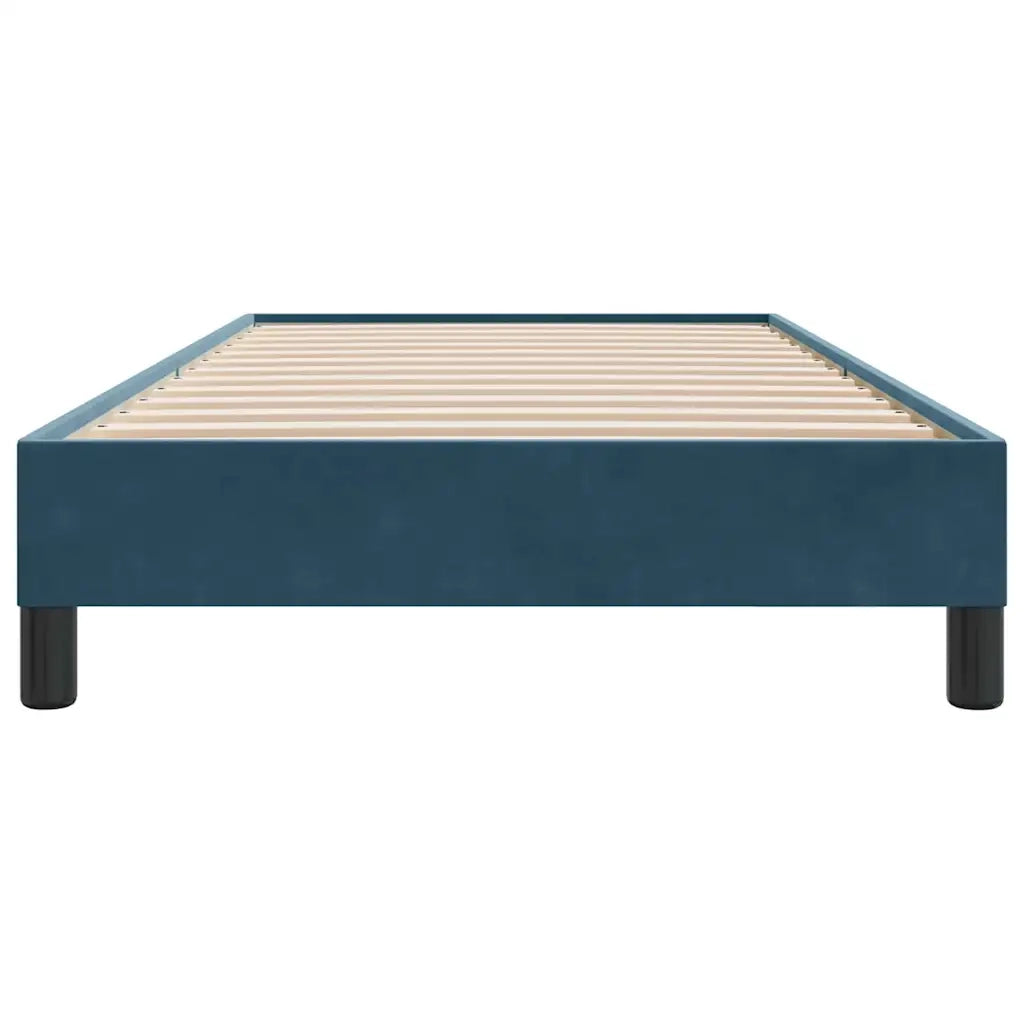 Giroletto senza Materasso Blu Scuro 80x220 cm in Velluto 4101383