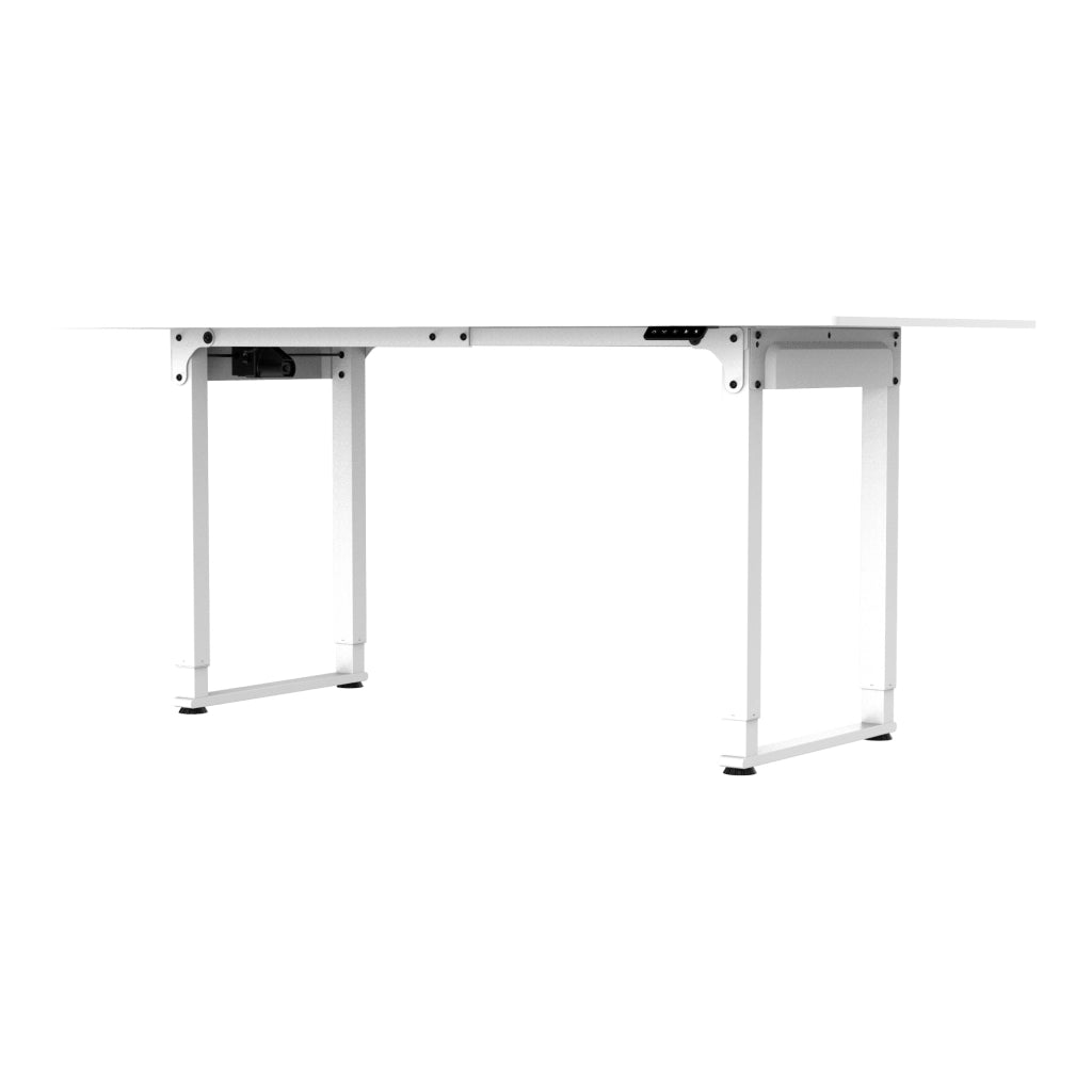 Scrivania Kirkkonummi con Piano Tavolo 180x80 cm cm Regolabile in Altezza - Bianco pro.tec
