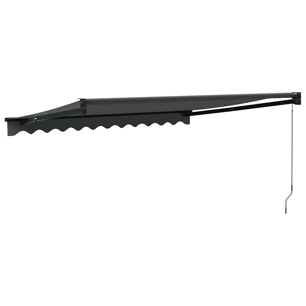 Tenda da Sole Retrattile Antracite 3,5x2,5m Tessuto e Alluminio 3154462