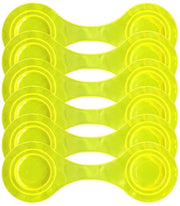 Set di Clip Magnetici Riflettenti da 6 - Riflettori di Alta Qualità - Accessori di Sicurezza per Biciclette - Portatile e Leggero - Ideale per Borse da Spalle e Carri di Bambini - PVC Durevole e Magnetici - Riflettori per Biciclette