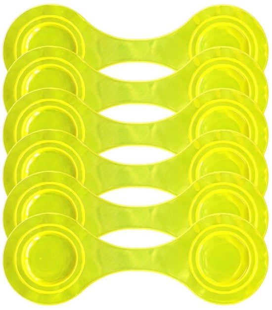 Set di Clip Magnetici Riflettenti da 6 - Riflettori di Alta Qualità - Accessori di Sicurezza per Biciclette - Portatile e Leggero - Ideale per Borse da Spalle e Carri di Bambini - PVC Durevole e Magnetici - Riflettori per Biciclette