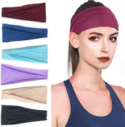 Cintura capelluta atletica per yoga, fitness e corsa - Cintura capelluta elastica - 8 pezzi - Tela wicking - Antiscivolo - Accessori capelli - Uomo - Donna