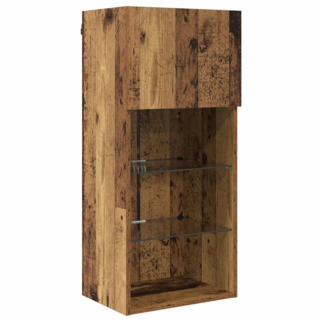 Mobile TV da parete-Mobile TV a Muro-Credenza TV Legno vecchio 40,5 x 30 x 90 cm