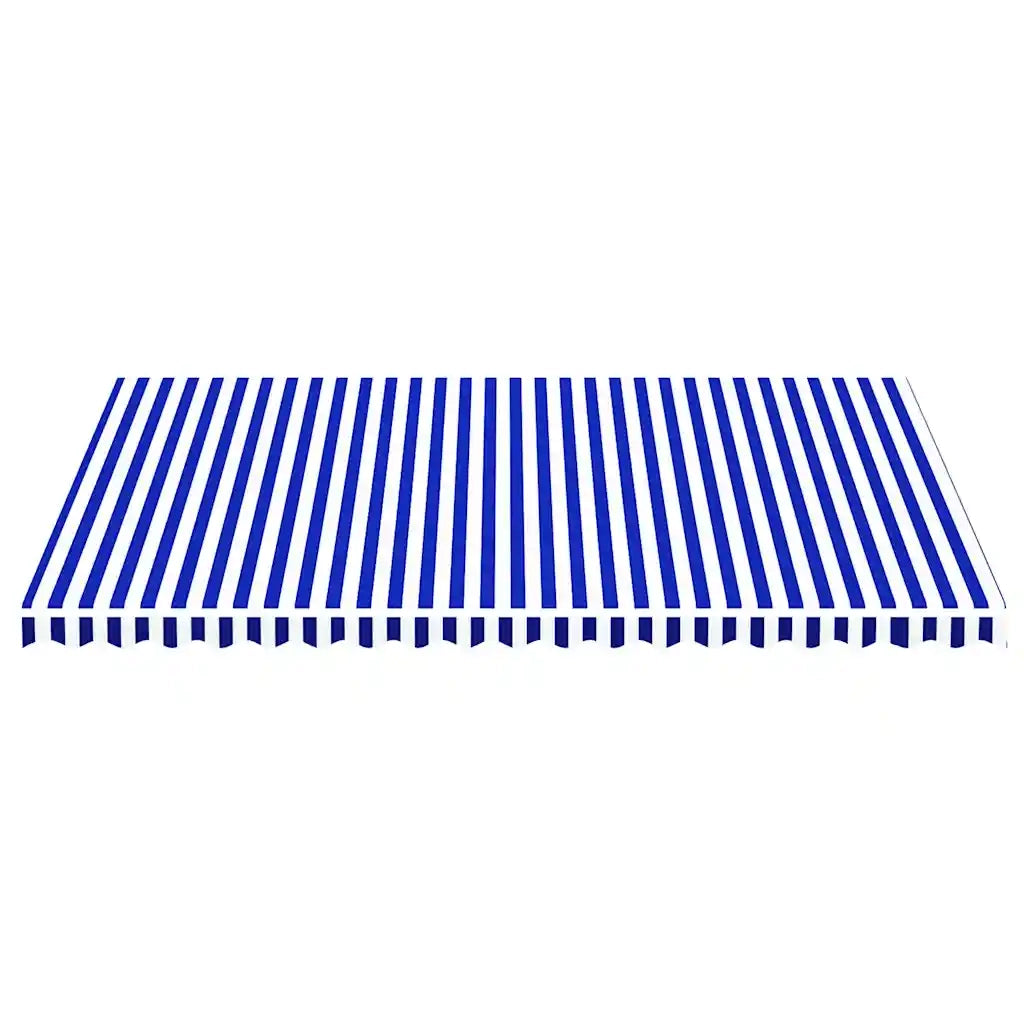 Tessuto di Ricambio per Tenda da Sole Blu e Bianco 5x3,5 m cod mxl 7269