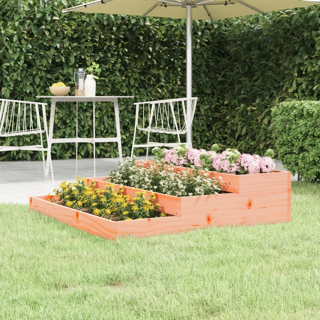 Fioriera | Cassetta per fiori | Vaso 107x107x27 cm in Legno Massello di Douglas