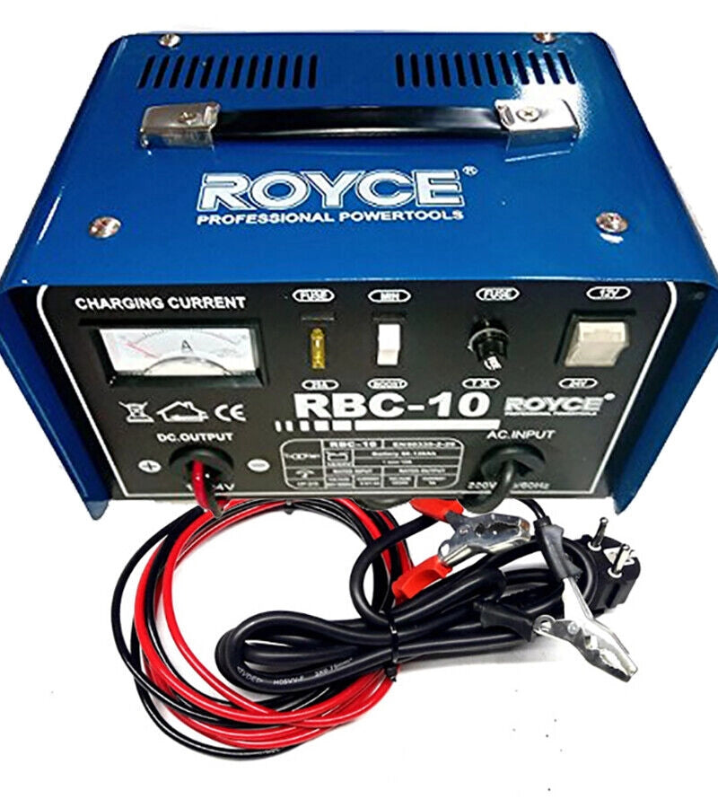 CARICA BATTERIA 12-24V 10A  AUTO MOTO CAMPER BARCA CARICABATTERIE PORTATILE