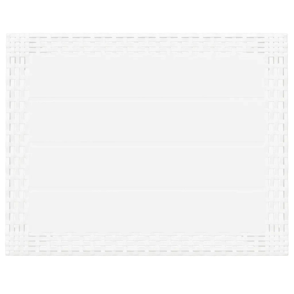 Tavolo da Giardino Bianco 59x47x40 cm in PP 364728