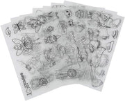 Catena di chiavi retrattile termica con motivi foglie in plastica (Ragazza 20 x 29 cm)