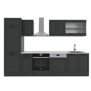 Vicco Cucina componibile Casa di campagna antracite/antracite 300 cm , PL Marmo