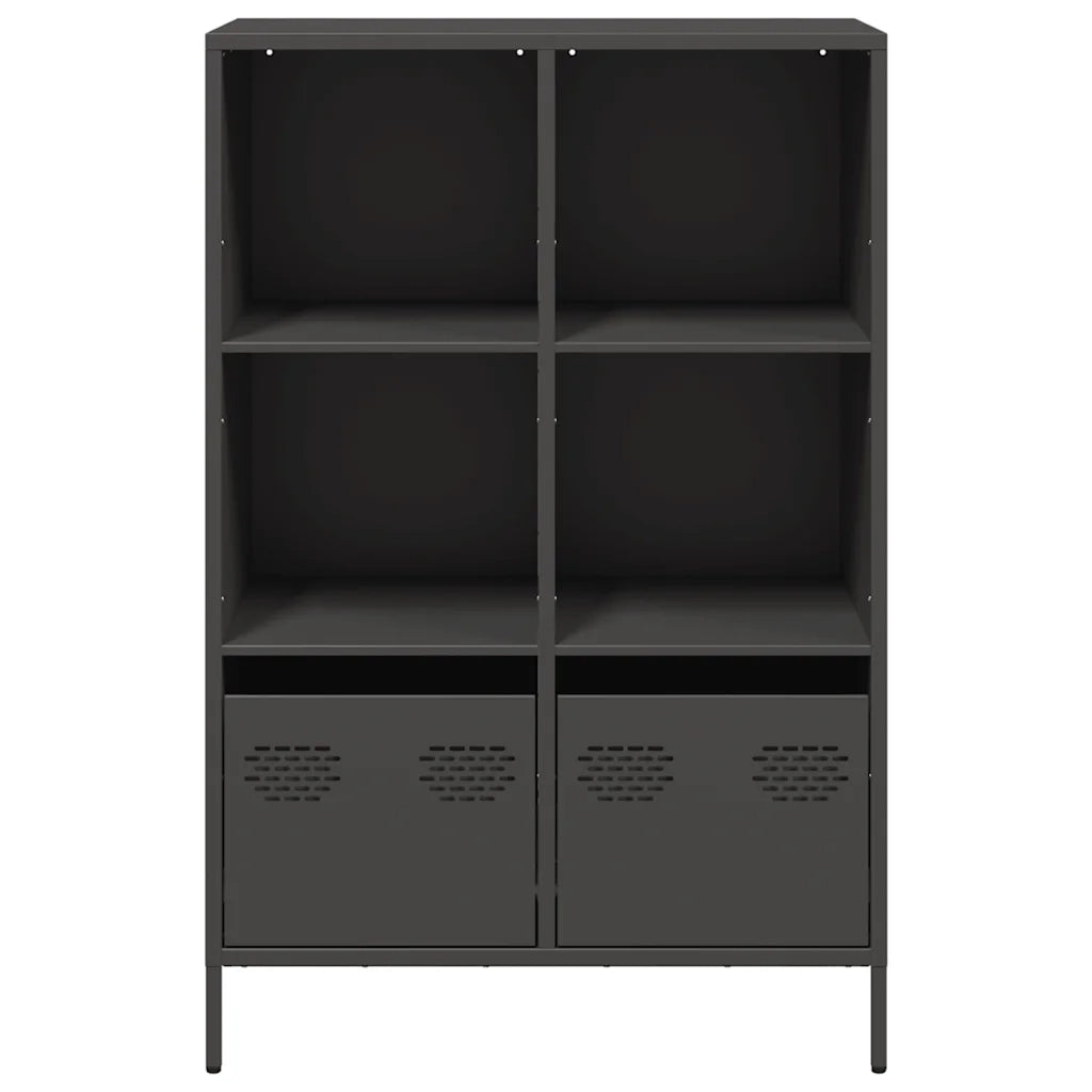 Credenza Nera 68x39x103,5 cm in Acciaio 851382