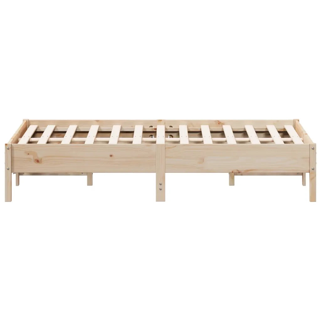 Letto senza Materasso 140x190 cm in Legno Massello di Pino
