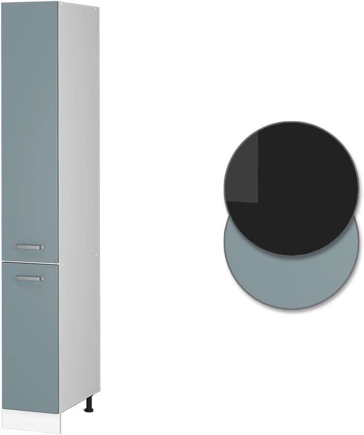 Armadio da farmacia R-Line, Grigio-blu, 30 cm, per la libera combinazione all'interno di sistemi cucina modulari