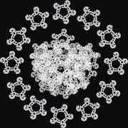 30 pezzi di clip per palloncino - bianco - decorazioni per compleanni, matrimoni e feste.
