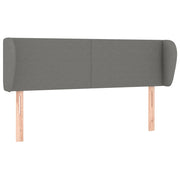 Testiera | Testata ad Orecchio Grigio Scuro 147x23x78/88 cm in Tessuto