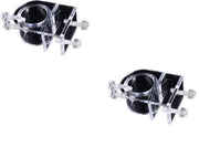 2 x Viti di fissaggio - Viti per fissaggio - installazione di tubi per acquario - supporto per tubi - viti di fissaggio in acrilico (27 mm)