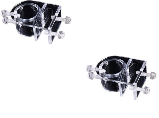2 x Viti di fissaggio - Viti per fissaggio - installazione di tubi per acquario - supporto per tubi - viti di fissaggio in acrilico (27 mm)