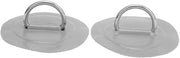 Accessori per stivali a doppio anello in acciaio - 2 pezzi - Accessori per stivali - Patch in PVC - Chiusura robusta - Duraturo e resistente ai raggi UV - Accessori per stivali