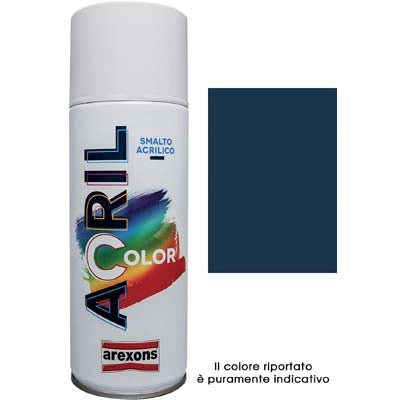 SMALTO SPRAY ACRIL COLOR AREXONS - BLU ZAFFIRO RAL 5003 ML 400- 6 pezzi