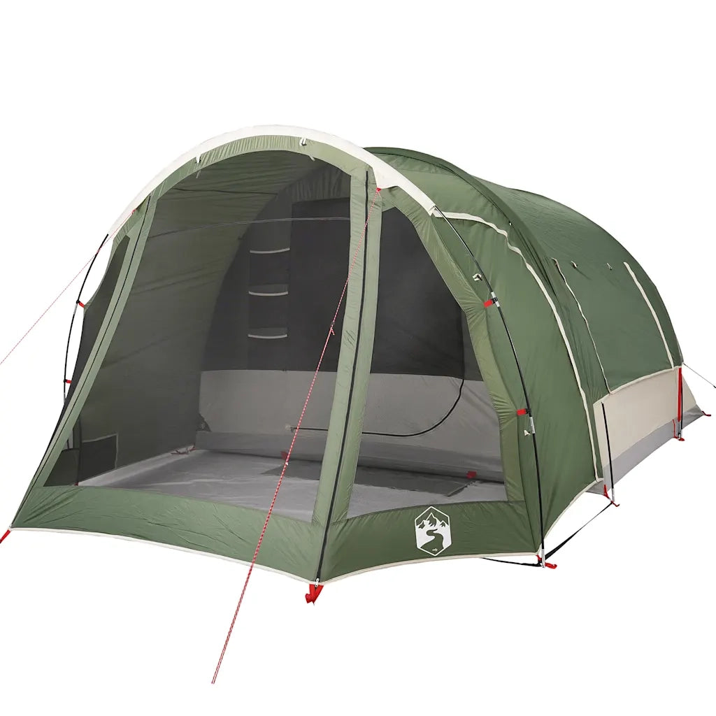 Tenda Familiare per 6 persone-Tenda da campeggio Verde Impermeabile