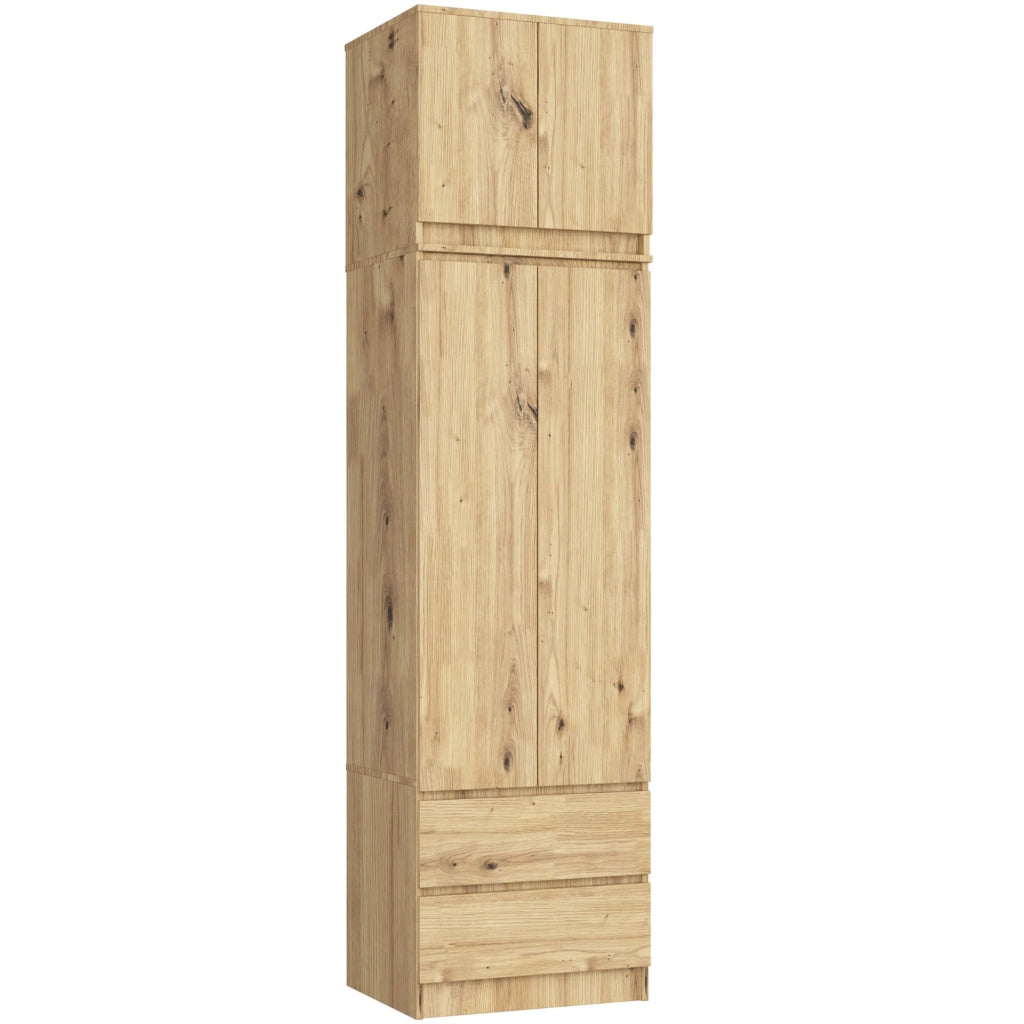 Sopralzo per armadio AKORD S60 Quercia Artisan 60 cm 2 ante 60x51x55 cm
