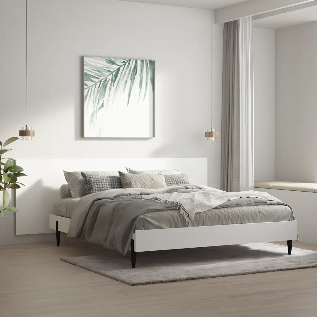 Testiera per Letto Bianca 240x1,5x80 cm in Legno Ingegnerizzato 811052